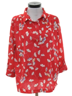 1980's Womens Totally 80s Secretary Shirt