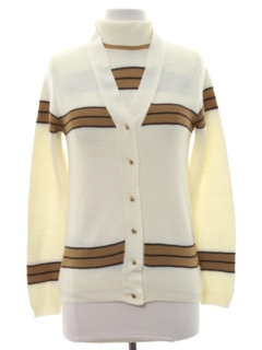 1970's Womens Cardigan Sweater Set