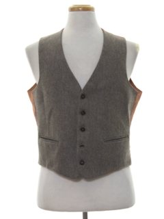 1960's Mens Wool Suit Vest