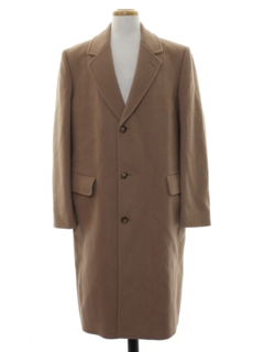1970's Mens Wool Duster Over Coat Jacket