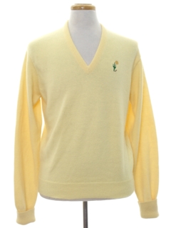 1980's Mens Preppy Golf Sweater