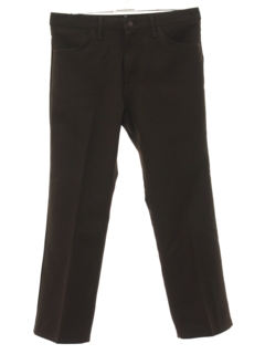 1970's Mens Wrangler Dark Brown Jeans-cut Pants