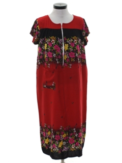 1990's Womens Hippie Muu Muu Dress