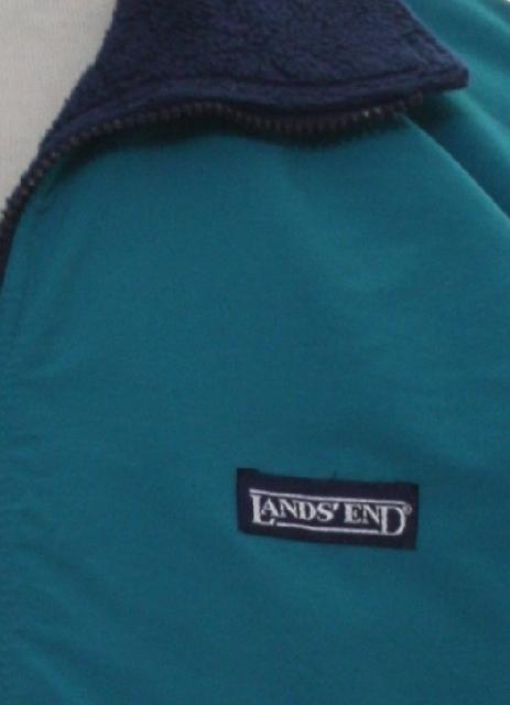 Lands End Nineties Vintage Jacket: 90s -Lands End- Mens teal
