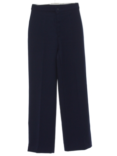 1980's Womens Levis Dark Blue Polyester Pants