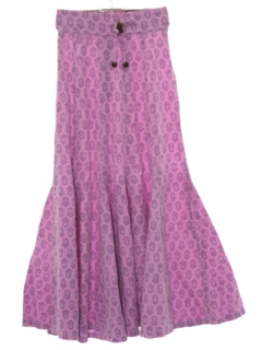 flowy maxi skirt 80s