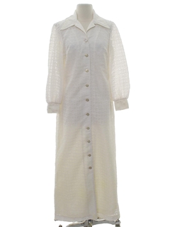 1970's Womens Hippie Cocktail Dress