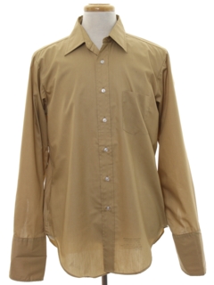 1960's Mens Mod French Cuff Shirt