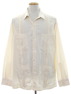 1980's Mens Guayabera Shirt