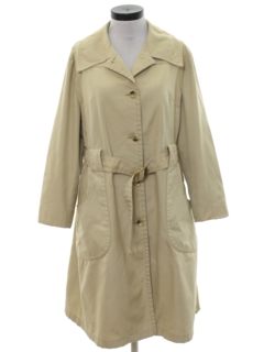 1970's Womens London Fog  Overcoat Trench Jacket