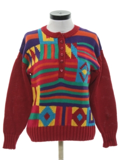 1970's Womens Totally 80s Sweater