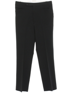 1970's Mens Black Mod Leisure Pants