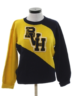 1960's Womens Cheerleader Letterman Style Sweater