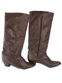 1970's Womens Accessories - Leather Boots Shoes