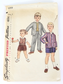 1960's Mens/Boys Pattern