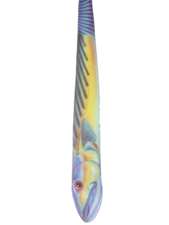 1980's Mens Ralph Marlin Tuna Totally 80s Designer Necktie