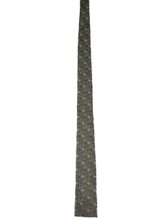 1960's Mens Flat Bottom Skinny Rockabilly Necktie