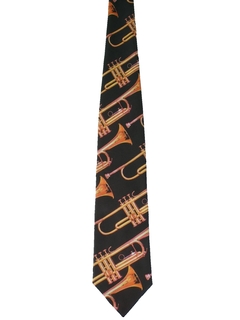 1990's Mens Ralph Marlin Trumpets Designer Necktie