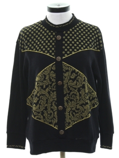 1980's Womens Totally 80s Sweater Sweatshirt