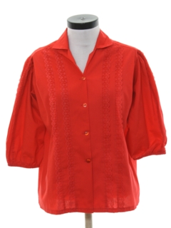 1980's Womens Square Dance Shirt