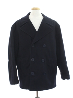 1990's Mens Wool Pea Coat Jacket