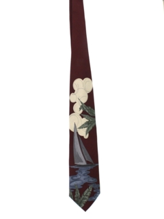 1980's Mens Sailing Necktie