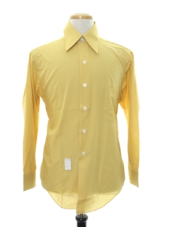 1960's Mens Solid Mod Shirt