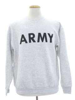 1980's Unisex Army Military Sweatshirt