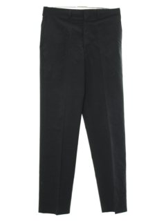 1980's Mens Navy Issue Flat Front Wool Blend Slacks Pants
