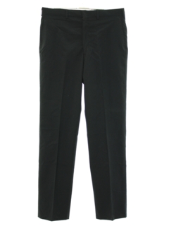 1980's Mens Navy Issue Flat Front Wool Blend Slacks Pants