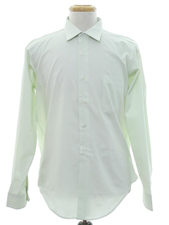 1960's Mens Manhattan Mod Solid Shirt