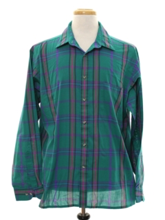 1980's Mens Preppy Sport Shirt