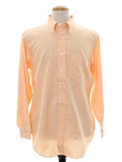 1960's Mens Mod Ivy League Preppy Shirt