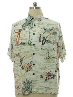 1990's Mens Rayon Hawaiian Shirt