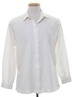 1980's Mens Guayabera Inspired Shirt