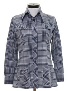 1970's Womens Mod Leisure Style Shirt Jacket