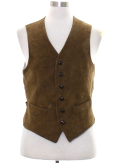 1960's Mens Leather Vest