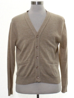 1960's Mens Mod Cardigan Sweater