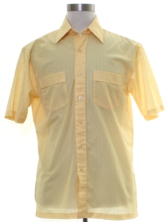 1980's Mens Sheer Sport Shirt