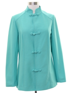 1960's Womens Mod Cheongsam Style Shirt Jacket