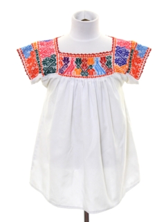 1970's Womens Huipil Inspired Shirt