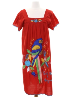 1970's Womens Huipil Inspired Dress
