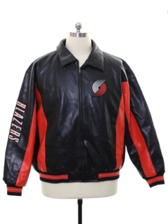 1990's Mens NBA Carl Banks Glll Leather Jacket
