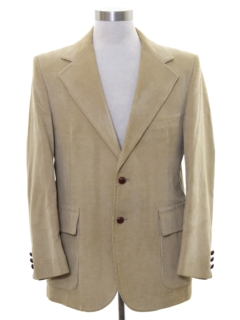 1970's Mens Corduroy Disco Blazer Sportcoat Jacket