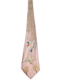 1940's Mens Wide Swing Hunting Necktie