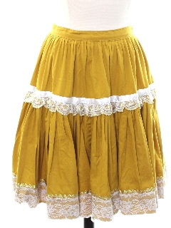 1960's Womens Square Dance Skirt