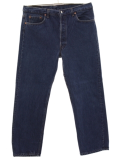 1980's Mens Levis 501 Straight Leg Denim Jeans Pants