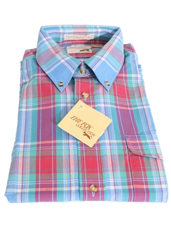 1980's Mens Totally 80s Preppy Shirt