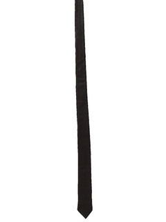 1980's Mens Totally 80s Leather Super Skinny Necktie