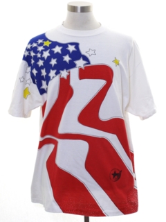 1990's Mens Patriotic Sport T-shirt